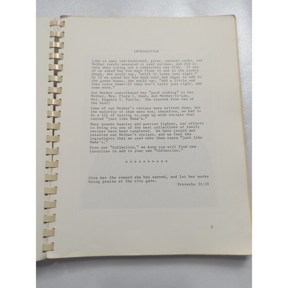 Clarice Doub Tuttle Family Recipe Book Pfafftown, NC Elm Grove United Methodist - Picture 6 of 16